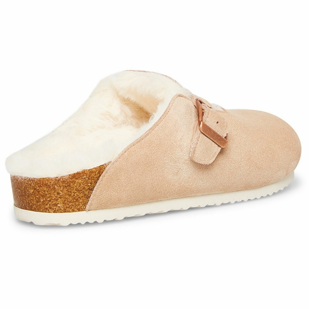 Boston Clog Mules 💕 Light Blush Clogs 👡 NWT 💖 BNIB 🌟 SIZE 7.5 💫 Fur & Suede - Picture 9 of 17